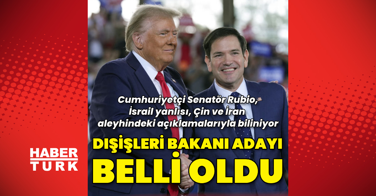 Donald Trump, Senatör Marco Rubio’yı Dışişleri Bakanı adayı olarak gösterdi